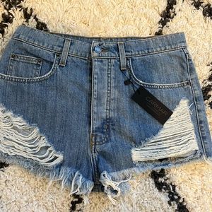 LF jean shorts brand new with tags- ripped denim size 29